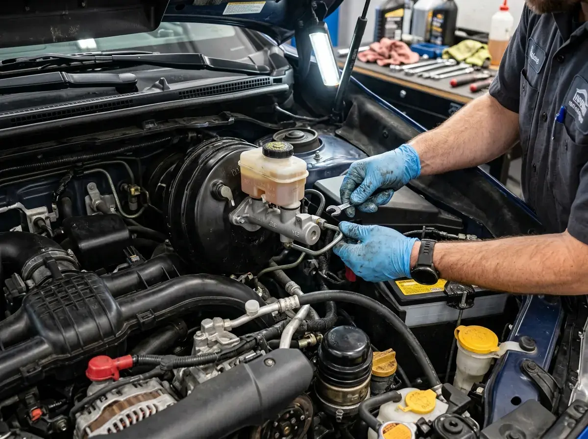 Reparación de cilindro maestro y bomba de frenos automotriz